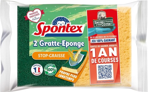 éponge grattante spontex stop - spontex,