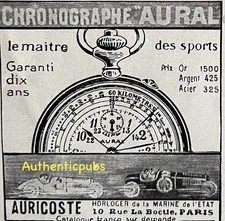 PUBLICITE CHRONOGRAPHE AURAL