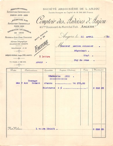 1932 comptoir des ardoises - des,