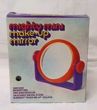 ?️70s VINTAGE PLASTIC ATOMIC PSYCH TRIP SPACE AGE POP OP MAKE UP MIRROR KARTELL