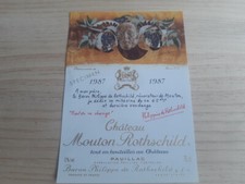 étiquette vin Chateau Mouton
