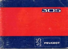 Notice utilisation original / user manual Peugeot 305  France 01/1983