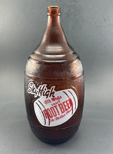 SKY HIGH ROOT BEER Half Gallon Amber Soda Pop ACL Bottle MILWAUKEE WI WISC  