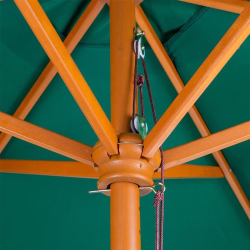 Jardin patio parasol bois - patio,