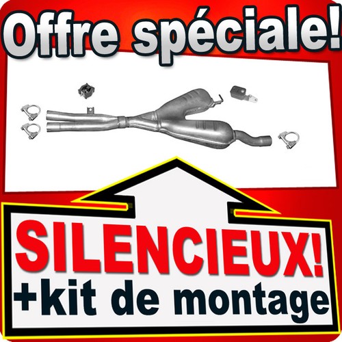 Silencieux intermédiaire pour - intermédiaire,