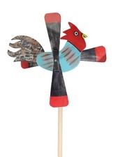 Éolienne bois jardin – coq
