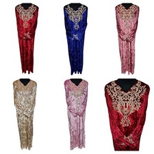 Robe Maxi Longue En Velours