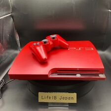 Sony PlayStation 3 PS3 320GB Scarlet Red CECH-3000BSR Console w/Controller Set