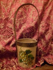 Decorative Wine Bottle Holder - Carrier ~ Beautiful Hand Painted Wood ~ Barware