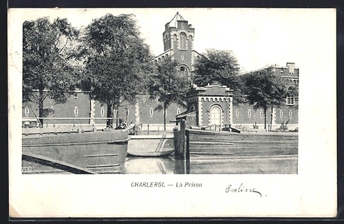 Cpa charleroi prison - la,