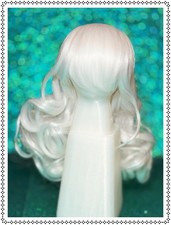 BJD 1/3 Balljointed Smart Doll Dollfie Dream DD Pullip White Curly Wig 8/9