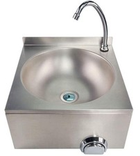 LAVE-MAINS MURAL EN INOX