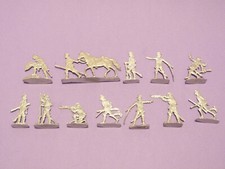 Tin plates - Zinnflachfiguren - Flat tin: 12 English horsemen on foot - 1776