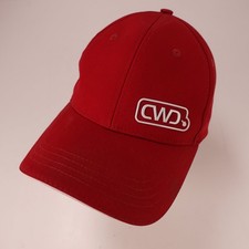 CWD Hat Men's Adjustable Red Baseball Cap Polyester Elastane