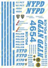Décalcomanies NYPD du 1:18 au