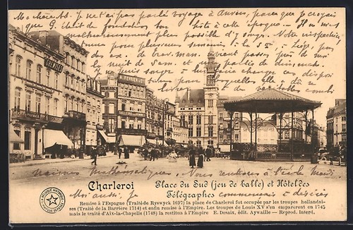 Cpa charleroi place sud et - cpa,