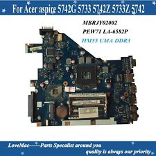 LA-6582P For Acer aspire 5742G 5733 5742Z Laptop Motherboard MBRJY02002 PEW71