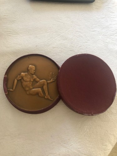 Médaille table bronze - de, en