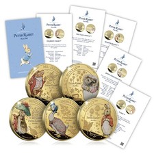 Whiskers and Tales Beatrix Potter Peter Rabbit 2025 Collection - 5 Gold Coins