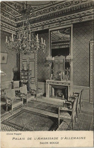 Cpa paris salon rouge - salon,