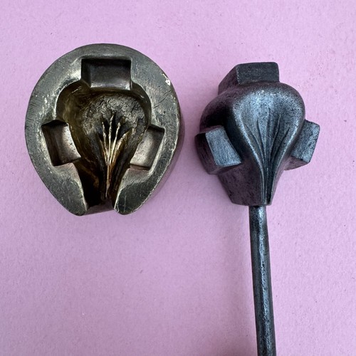 Ancien fer gaufrer moule - fer,