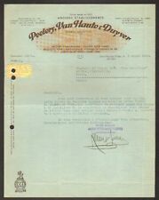 SAINT-NICOLAS-WAAS (BELGIUM) VELVET FABRIC FACTORY ""PEETERS, HIGH VAN"" 1936