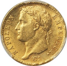 1811, France (1st Empire), Napoleon I.  Gold 20 Francs Coin. (6.45gm) PCGS MS62!