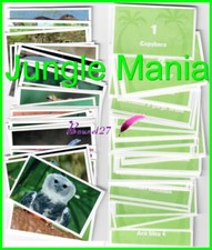 JUNGLE MANIA STICKERS Wild Animals Bird Reptile Mammal Butterfly 2011