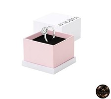 Bague ronde en zircone cubique