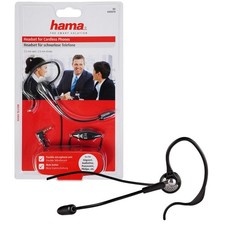 Hama Casque Écouteurs 2,5mm Jack pour Dect Téléphone Panasonic Audioline Philips