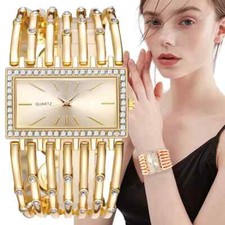 ? Montre bijou pour femme – style glamour, cadran rectangulaire ✨