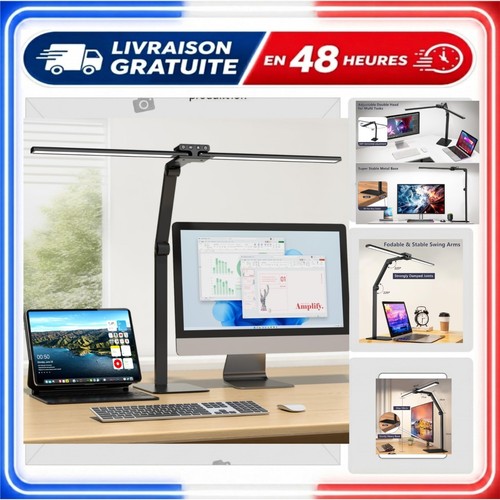 Lampe bureau led double - de,