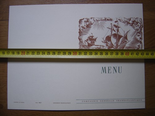 Novembre 1954 menu - 22,