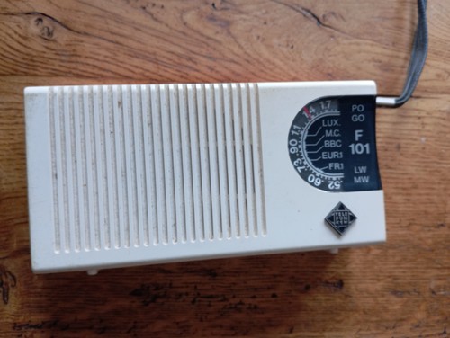 Mini radio vintage orange - radio,