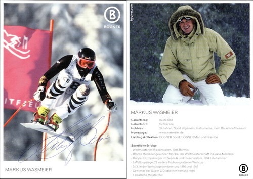 Markus wasmeier autographe - 11,