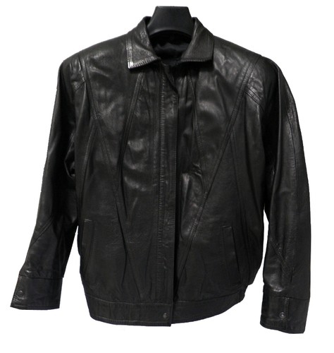 Veste cuir noir taille - cuir,
