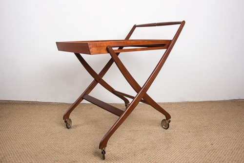 Table roulante danoise - table, pliable