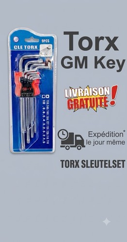 Jeu clés torx longues - jeu, en