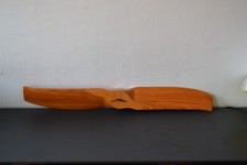 AIRPLANE PROPELLER WOOD HALTER FRANCE ADVERTISING WITH CLOCK 95 CM