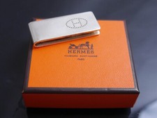 Authentique pince à billets HERMES Evelyn Sterling Silver #5362