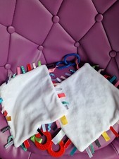 Lot De 2 Doudous plat Carré