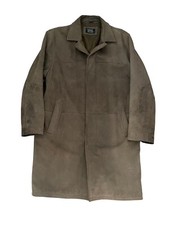 Mens Camel Active Leather Jacket 42” Mid Length Heavyweight Brown