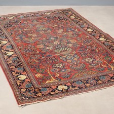 Tapis Ancien Asiatique Coton
