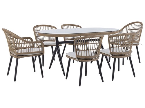 Beliani table chaises - chaises,