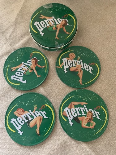 Sous verre métal - perrier, dans