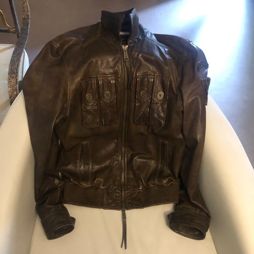 Blouson cuir dsquared taille - blouson,