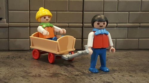 Playmobil ferme chariot - , enfant