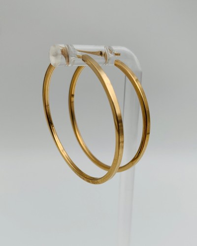 Boucles oreilles plaque - d,