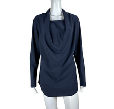PORTO San Francisco Top Nylon Stretch Navy Blue Long-sleeve Size 2 - NTSF