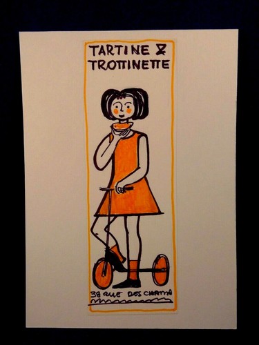 Dessin feutre tartine et - dessin,